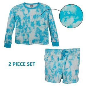 Bench Girl's Blue Top & Short Tie-Dye 2 Piece Set (S02)