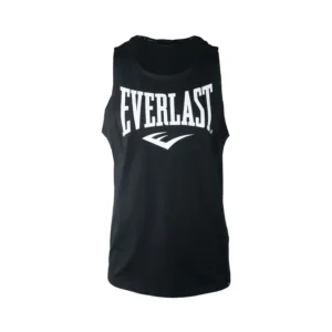 Everlast Men's Black Sleeveless Shirt Glenwood Tank Logo Vest
